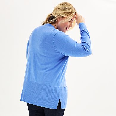 Plus Size Croft & Barrow® Cardigan with Pockets