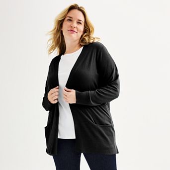 Plus Size Croft & Barrow® Cardigan with Pockets