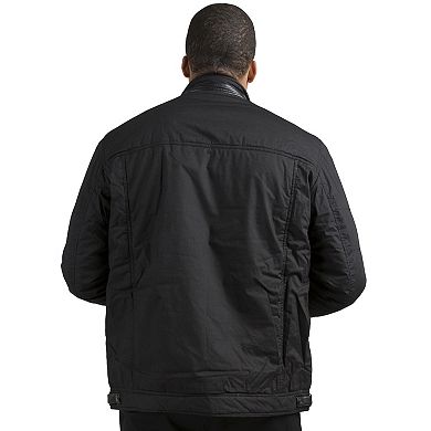 Vibes Men's Waterproof Coated Canvas Zip-Up Padded Moto Jackets