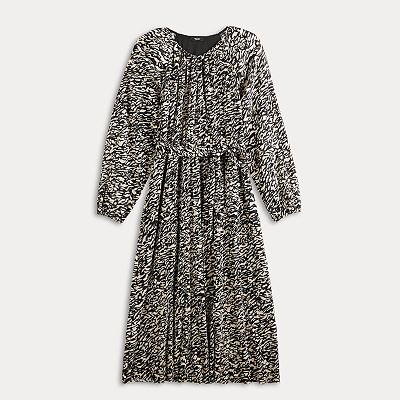 strapless open back dress Pleats Please Issey Miyake Basics Dress in Black Curated at Jake and Jones main image 1