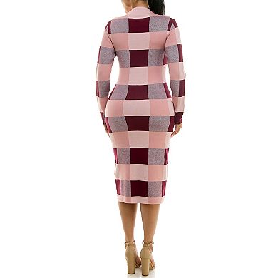Women's Nina Leonard Jacquard Sheath Dress