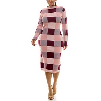 Women's Nina Leonard Jacquard Sheath Dress