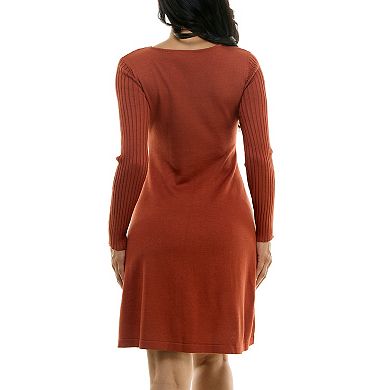 Women's Nina Leonard Aline Sweater Dress