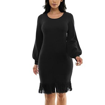 Women's Nina Leonard Sheath Sweater Dress
