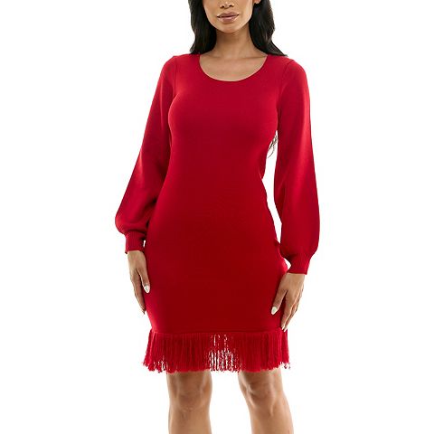 Женские платья Nina Leonard Women's Nina Leonard Sheath Sweater Dress