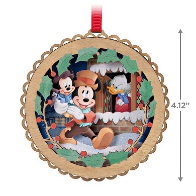 Disney's Mickey's Christmas Carol 40th Anniversary Papercraft Hallmark Keepsake Christmas Ornament