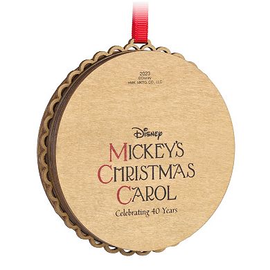 Disney's Mickey's Christmas Carol 40th Anniversary Papercraft Hallmark Keepsake Christmas Ornament
