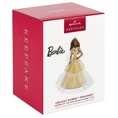 2023 Black Holiday Barbie Hallmark Keepsake Christmas Ornament