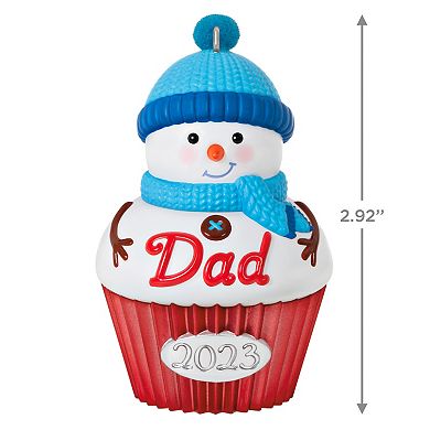 Hallmark Dad Cupcake 2023 Keepsake Christmas Ornament