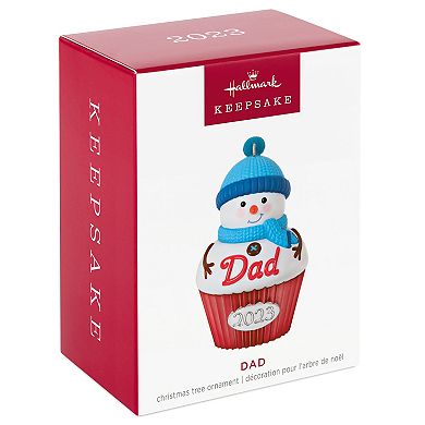 Hallmark Dad Cupcake 2023 Keepsake Christmas Ornament