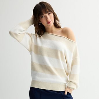 Juniors' SO® Slouch Off Shoulder Sweater