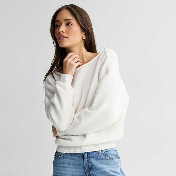 Juniors' SO® Off Shoulder Sweater
