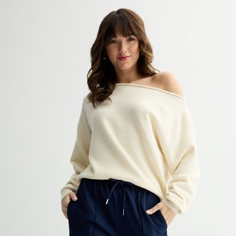 Juniors' SO® Slouch Off Shoulder Sweater