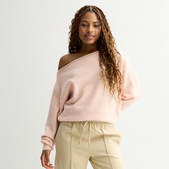 Juniors' SO® Slouch Off Shoulder Sweater