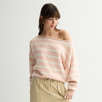 Juniors' SO® Slouch Off Shoulder Sweater