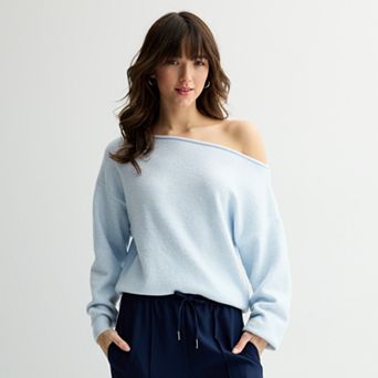 Juniors' SO® Slouch Off Shoulder Sweater