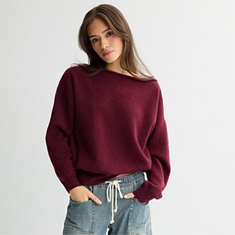 Juniors' SO® Slouch Off Shoulder Sweater