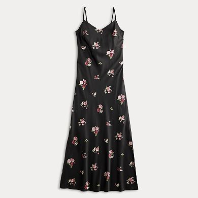 Juniors' SO® Floral Slip Dress With Side Slit