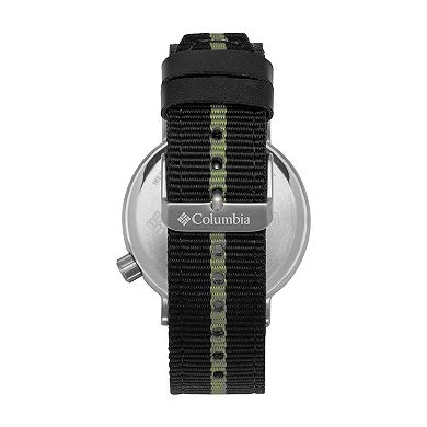 Men's Columbia Timing Sandblasted Stripe Nylon Strap Watch