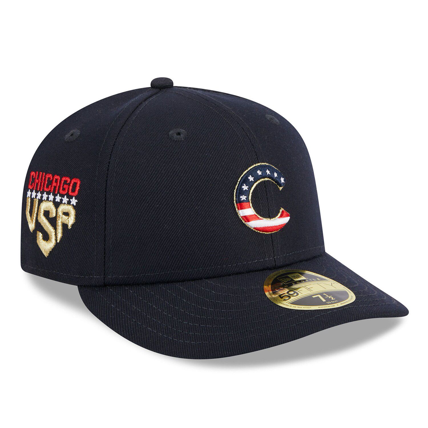 Men's New Era Navy Atlanta Braves 2023 Fourth of July 59FIFTY Fitted Hat