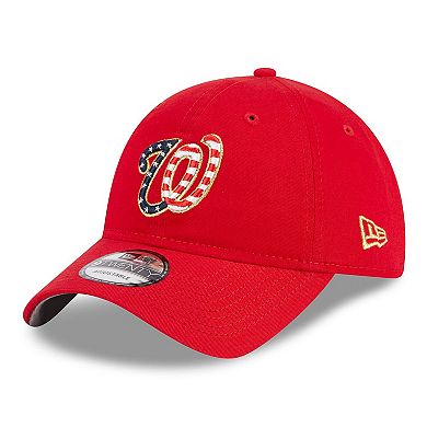 Men's New Era  Red Washington Nationals 2023 Fourth of July 9TWENTY Adjustable Hat