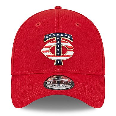 Men's New Era Red Minnesota Twins 2023 Fourth of July 39THIRTY Flex Fit Hat