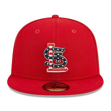 Men's New Era Red St. Louis Cardinals 2023 Fourth of July 59FIFTY Fitted Hat