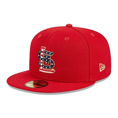 Men's New Era Red St. Louis Cardinals 2023 Fourth of July 59FIFTY Fitted Hat