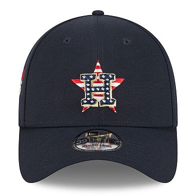 Men's New Era  Navy Houston Astros 2023 Fourth of July 39THIRTY Flex Fit Hat