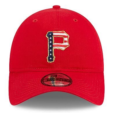 Women's New Era  Red Pittsburgh Pirates 2023 Fourth of July 9TWENTY Adjustable Hat