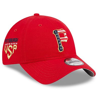 Women's New Era  Red Pittsburgh Pirates 2023 Fourth of July 9TWENTY Adjustable Hat
