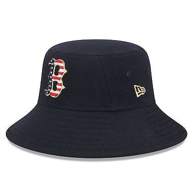 Men's New Era Navy Boston Red Sox 2023 Fourth of July Bucket Hat
