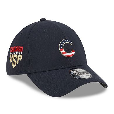 Men's New Era Navy Chicago Cubs 2023 Fourth of July 39THIRTY Flex Fit Hat