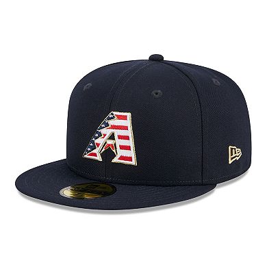 Men's New Era Navy Arizona Diamondbacks 2023 Fourth of July 59FIFTY ...