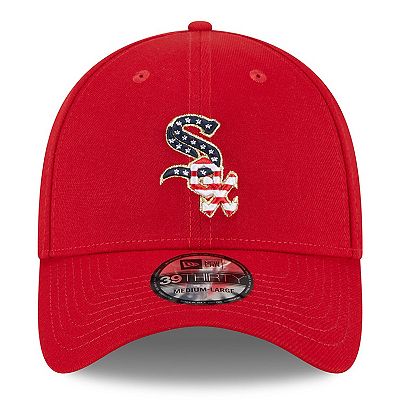 Men s New Era Red Chicago White Sox 2023 Fourth of July 39THIRTY Flex Fit Hat