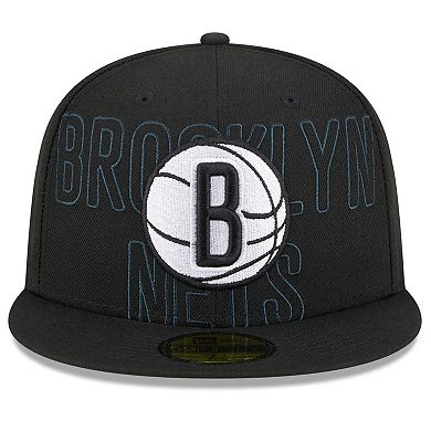 Men's New Era  Black Brooklyn Nets 2023 NBA Draft 59FIFTY Fitted Hat