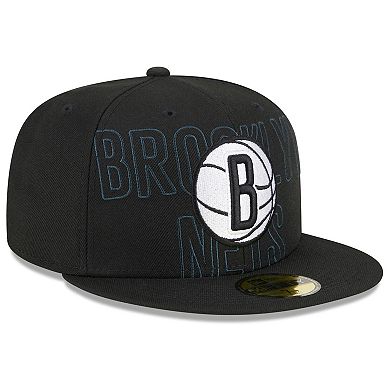 Men's New Era Black Brooklyn Nets 2023 NBA Draft 59FIFTY Fitted Hat
