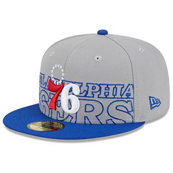 Men's New Era Gray/Royal Philadelphia 76ers 2023 NBA Draft Two-Tone 59FIFTY Fitted Hat