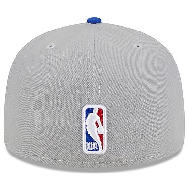 Men's New Era Gray/Royal Philadelphia 76ers 2023 NBA Draft Two-Tone 59FIFTY Fitted Hat
