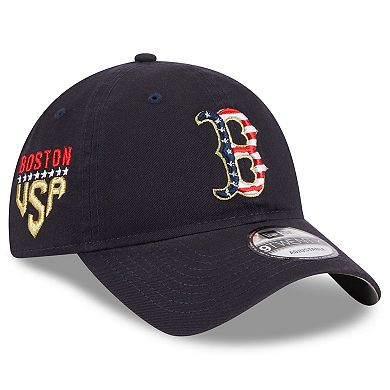 Women's New Era  Navy Boston Red Sox 2023 Fourth of July 9TWENTY Adjustable Hat