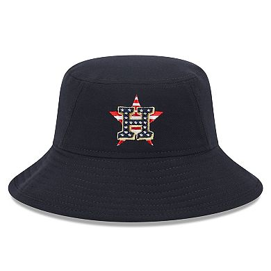 Men's New Era  Navy Houston Astros 2023 Fourth of July Bucket Hat