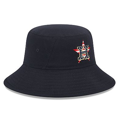 Men's New Era Navy Houston Astros 2023 Fourth of July Bucket Hat