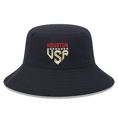 Men's New Era Navy Houston Astros 2023 Fourth of July Bucket Hat