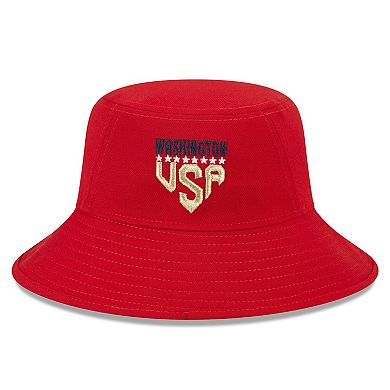 Men's New Era Red Washington Nationals 2023 Fourth of July Bucket Hat