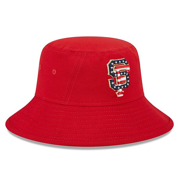 Men's New Era Red San Francisco Giants 2023 Fourth of July Bucket Hat