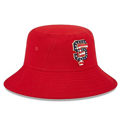 Men's New Era Red San Francisco Giants 2023 Fourth of July Bucket Hat
