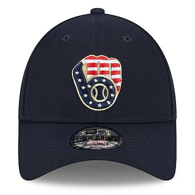 Men's New Era Navy Milwaukee Brewers 2023 Fourth of July 9FORTY ...