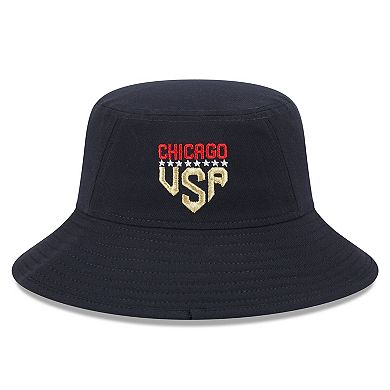 Men's New Era Navy Chicago Cubs 2023 Fourth of July Bucket Hat