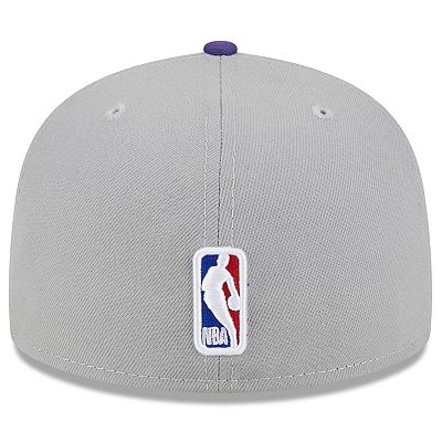 Men s New Era Gray Purple Phoenix Suns 2023 NBA Draft Two Tone 59FIFTY Fitted Hat