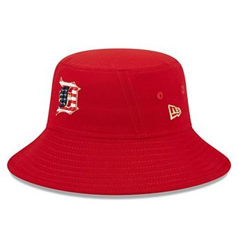 Men's New Era Red Detroit Tigers 2023 Fourth of July Bucket Hat